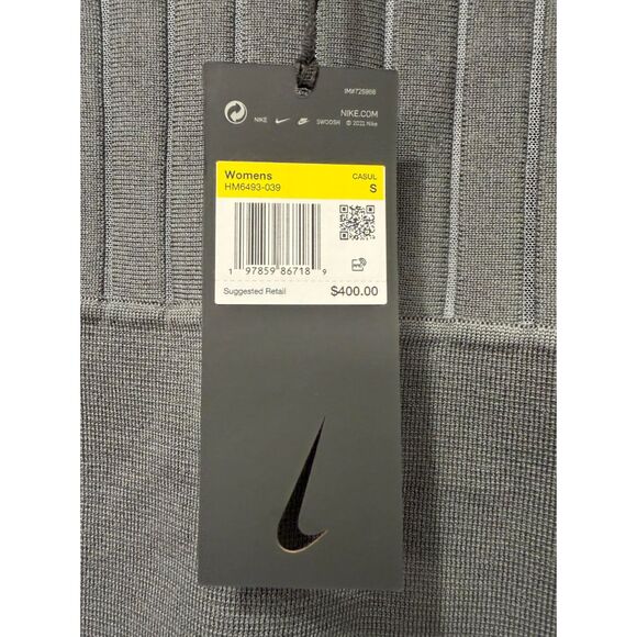 BNWT Nike Every Stitch Considered SS25 Mock Neck Knit Sweater Gray - Picture 6 of 6